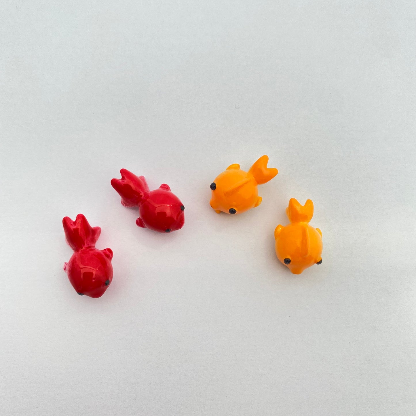 3D Two-Color Goldfish Figure