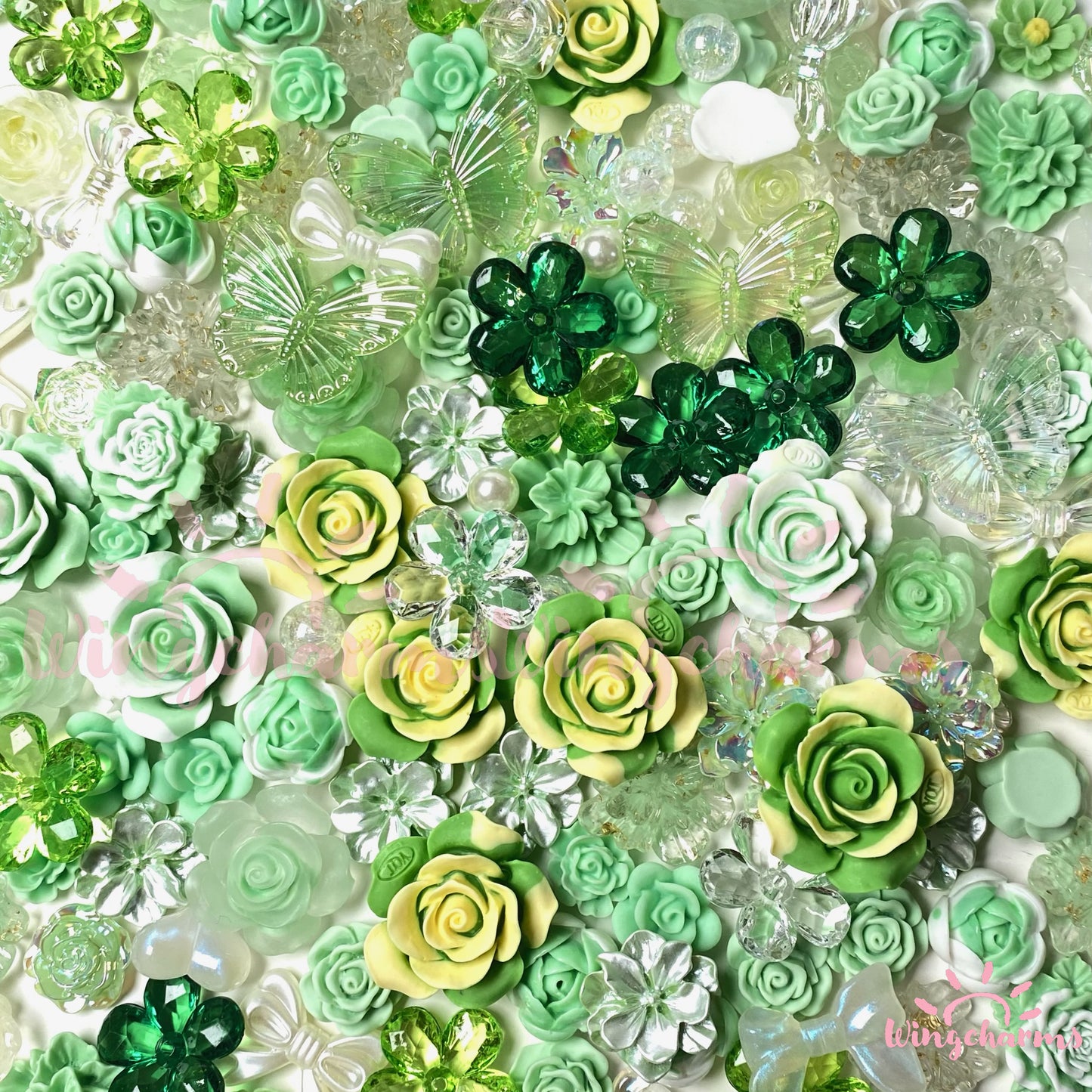 Large Rose Charms Mix