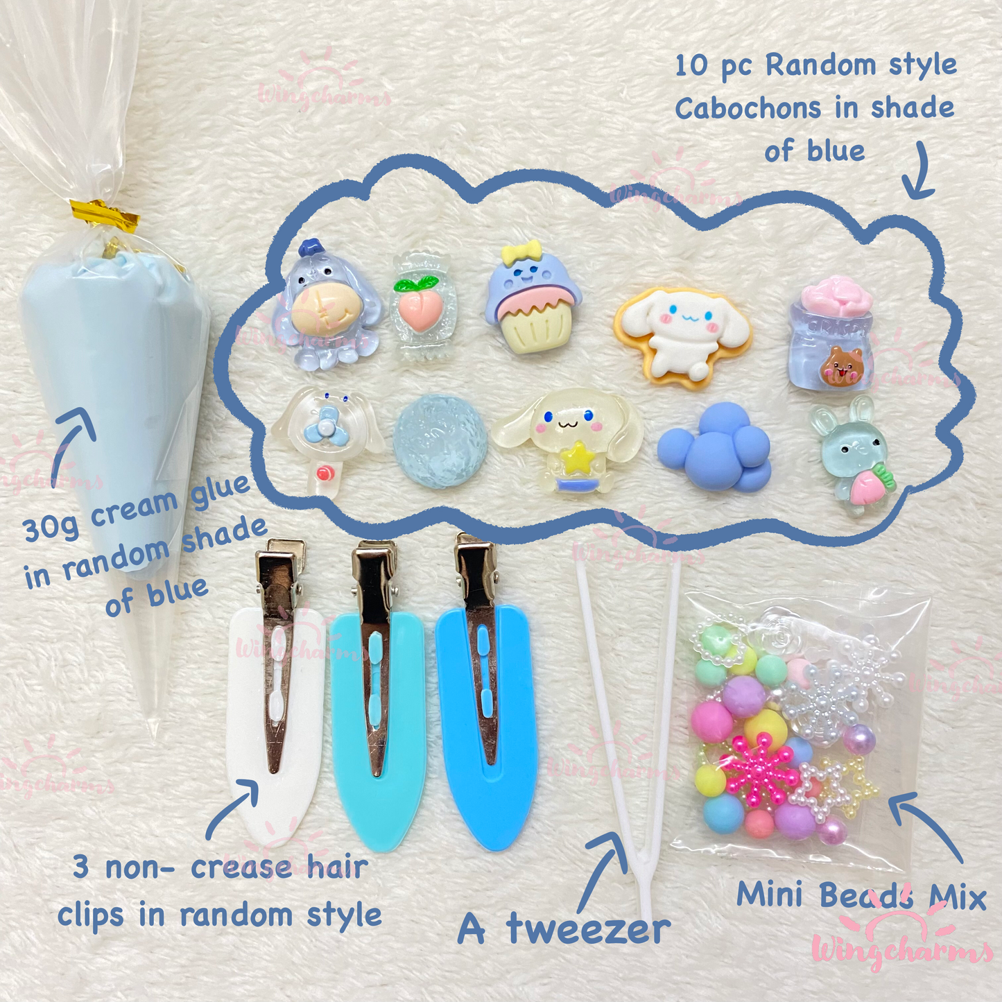 Decoden HairClips DIY kit
