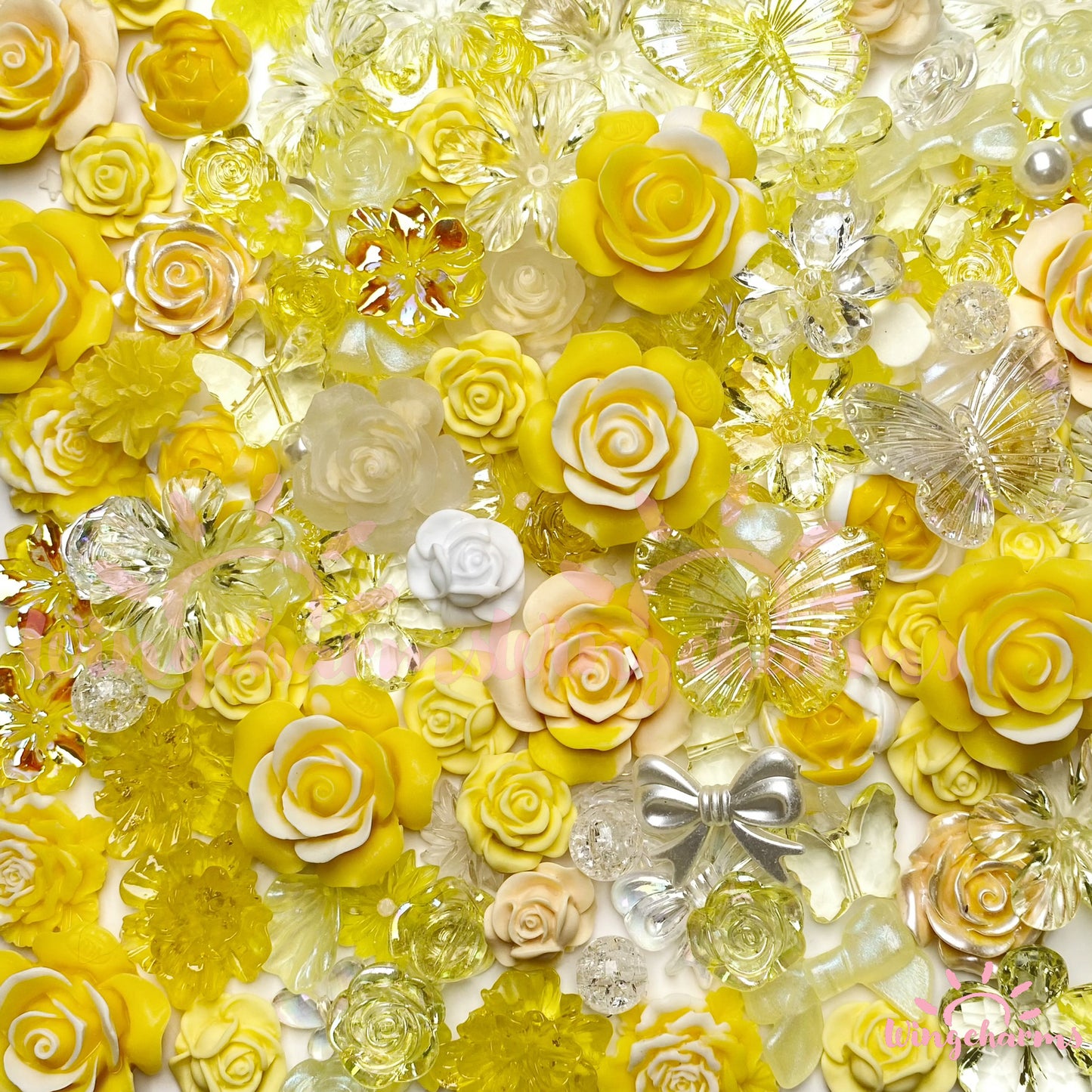 Large Rose Charms Mix