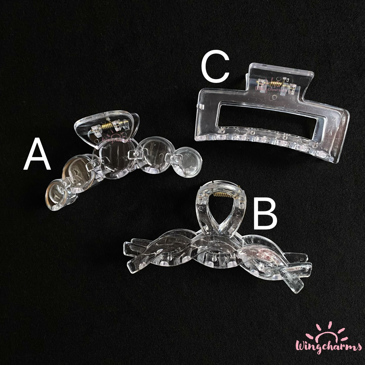 Decoden Clear Claw Clips