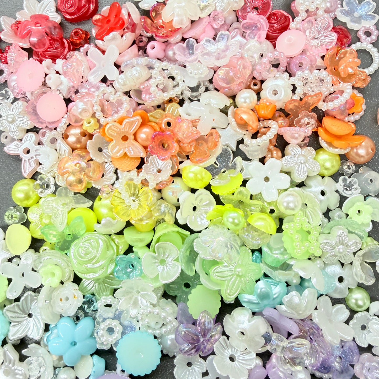Mini Nail Charms beads Mix (20g) pink