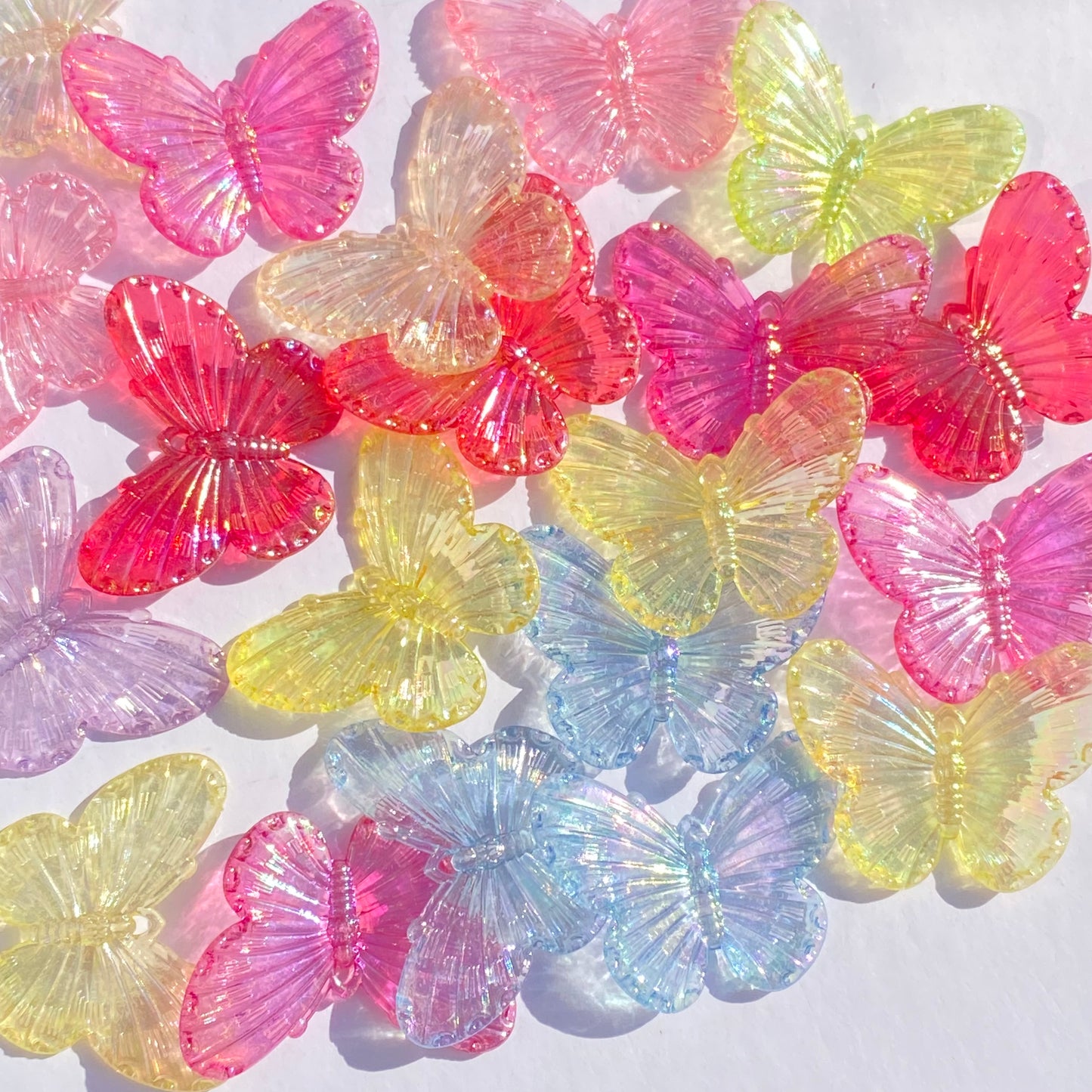 5pc Iridescent Butterflies Mixed color