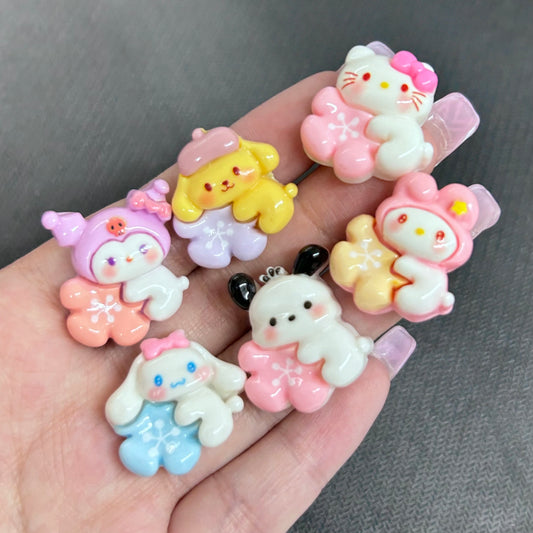 6pc Cartoon Sakura Charms