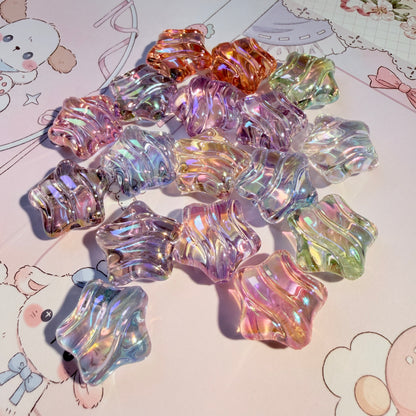 Wavy Star UV Acrylic Beads