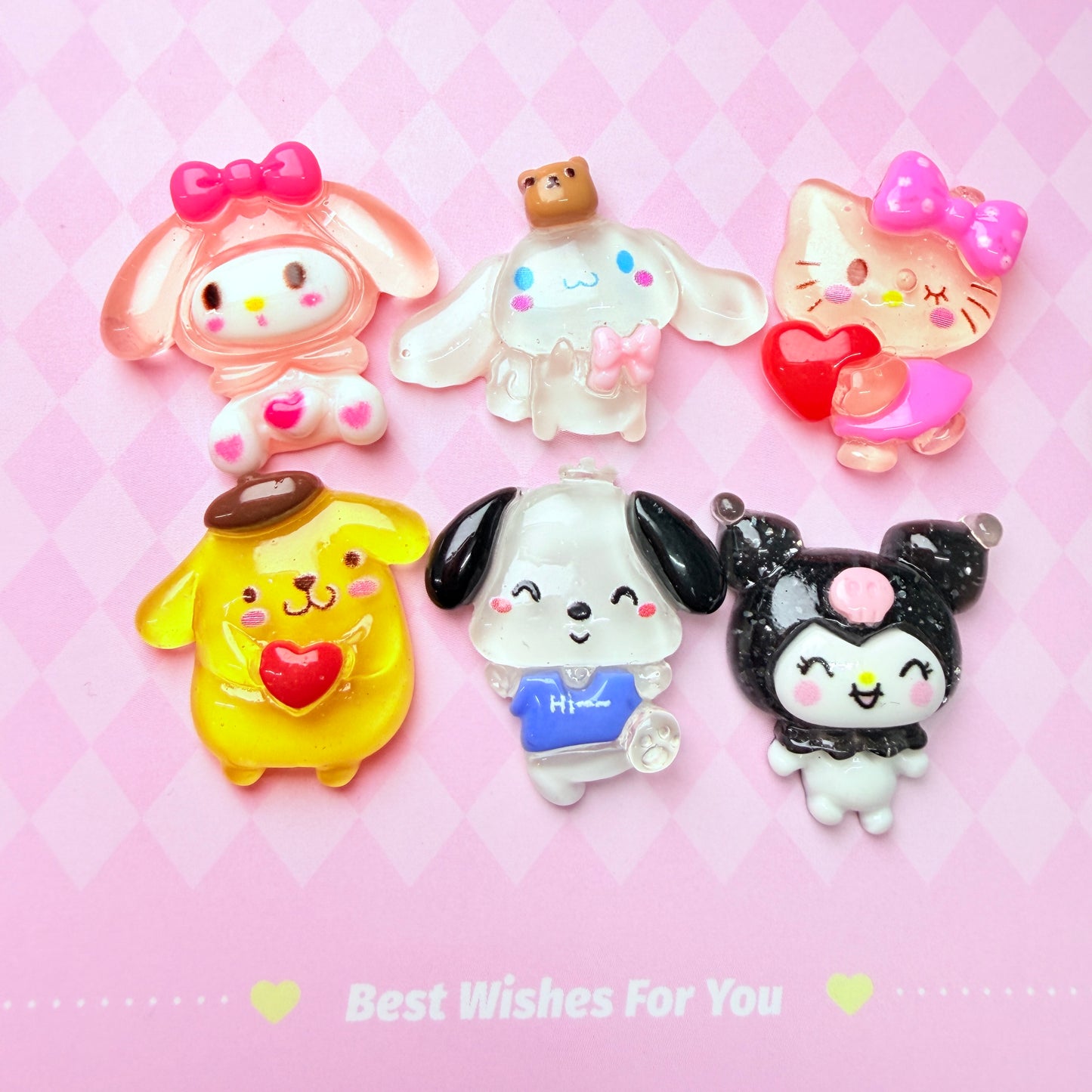 Cartoon Charms 6pc