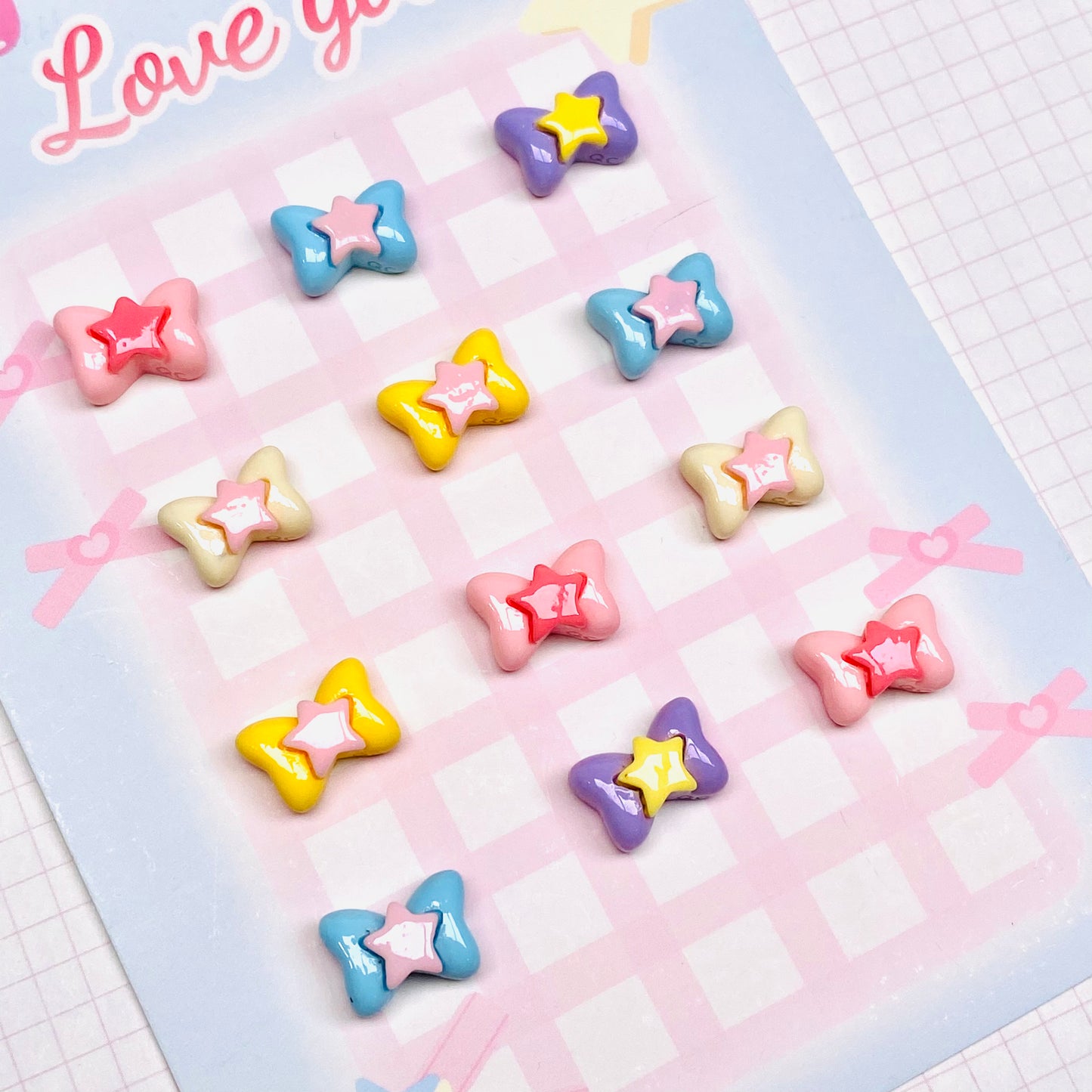 Mini Bows Charms 5pc