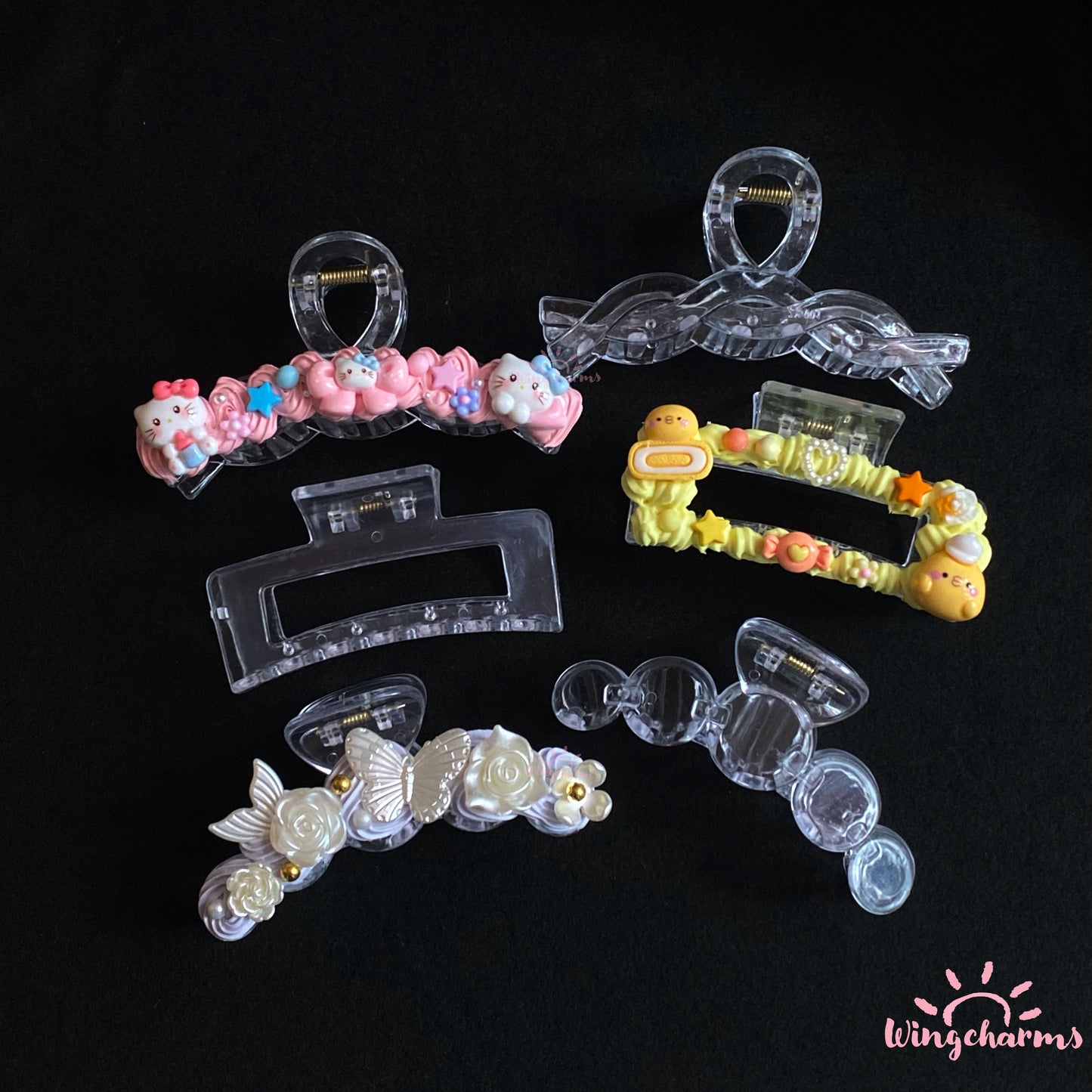 Decoden Clear Claw Clips