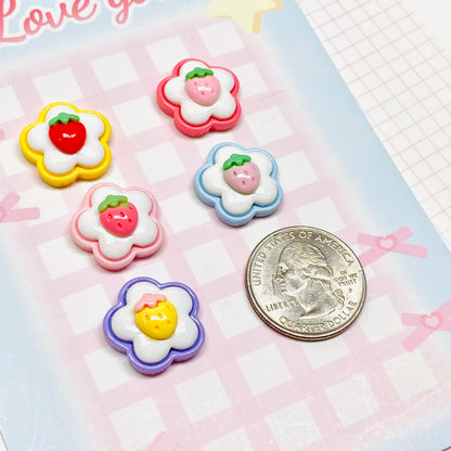 Strawberry Cookies Charms 5pc