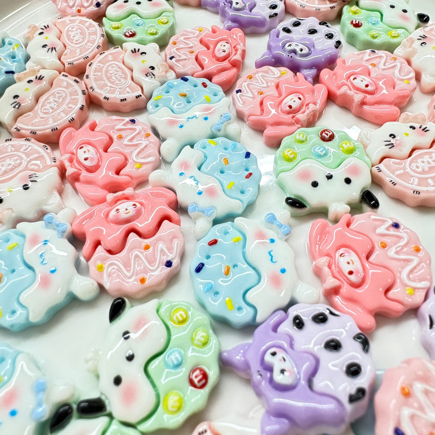 Cartoon Cookie Charms 5pc