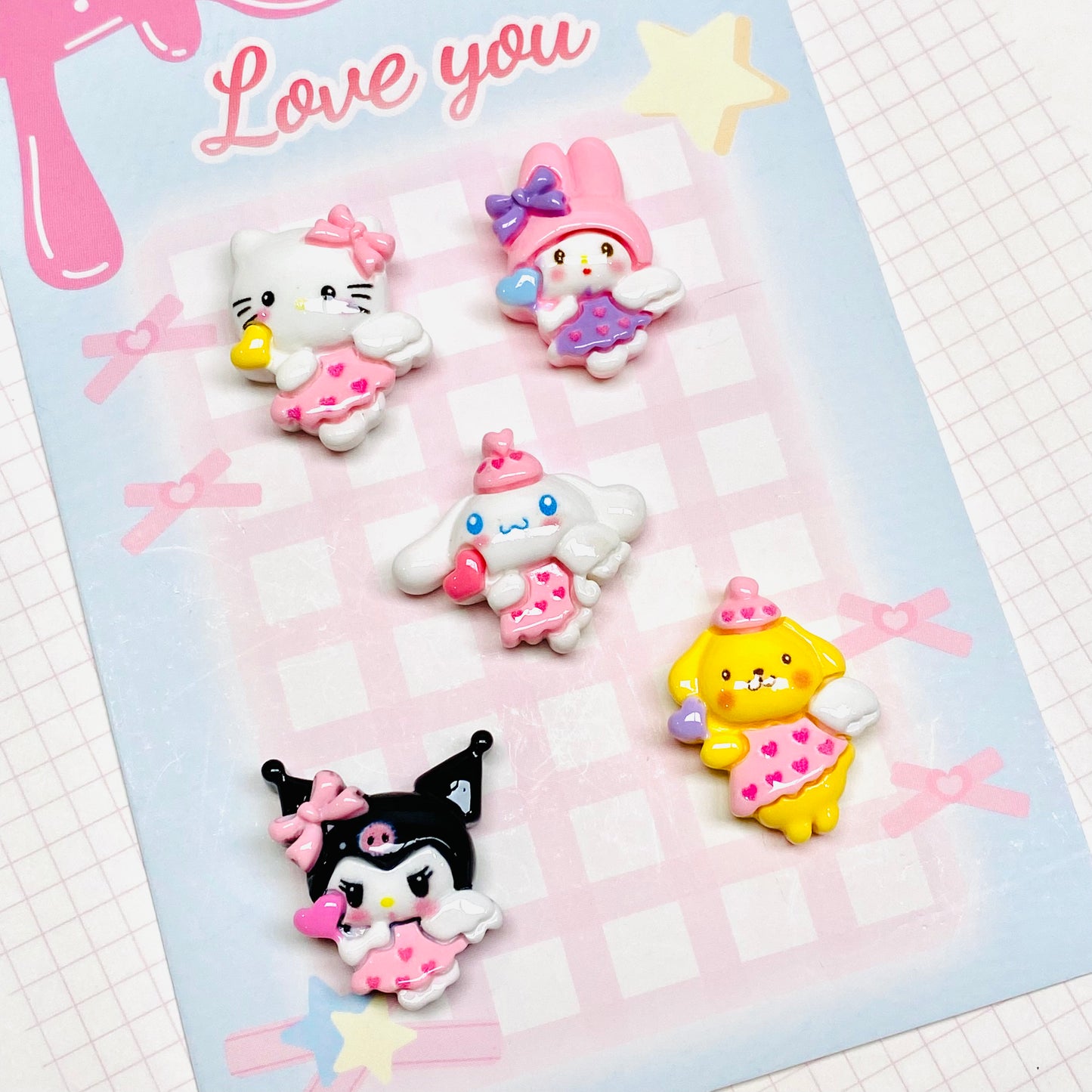 Angel Animal Charms 5pc