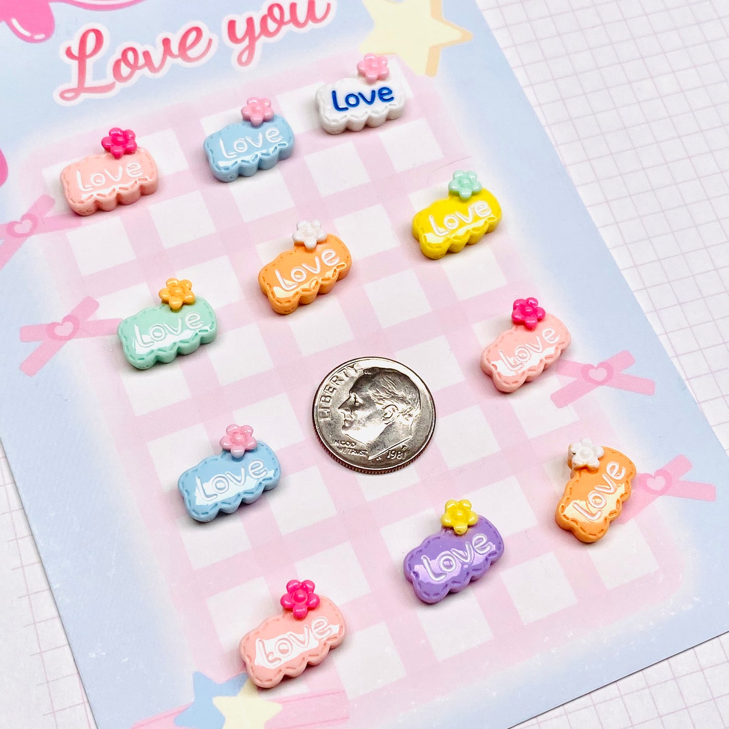 Mini Love Charms 5pc