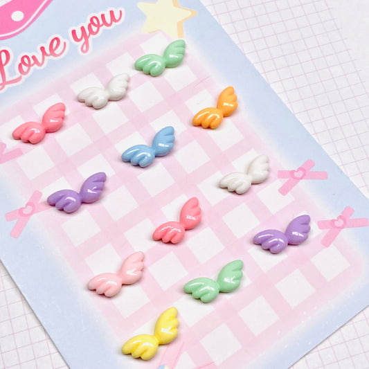 Mini Angel Wings charms 5pc