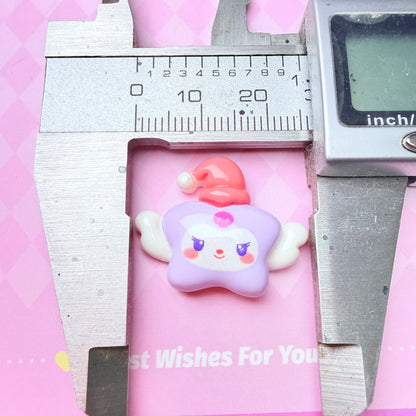 Cartoon Star Charms 6pc