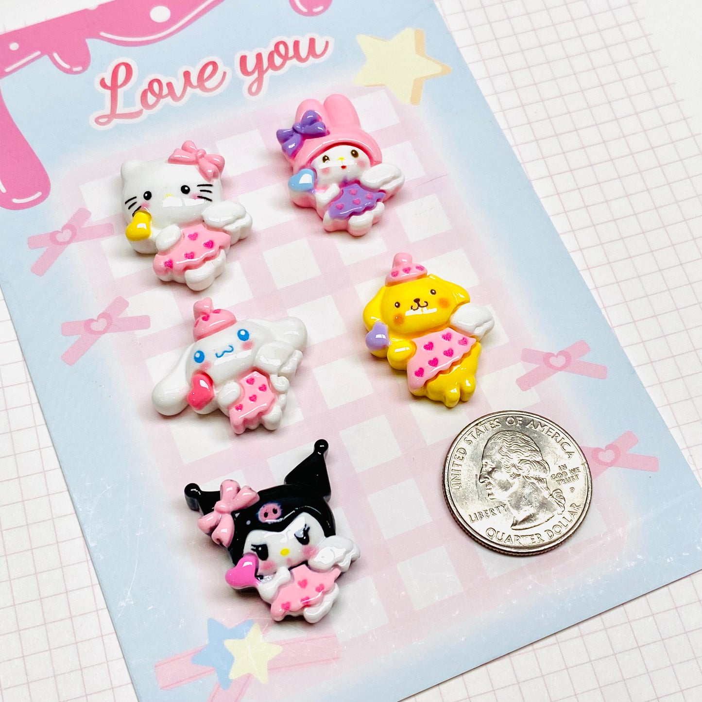 Angel Animal Charms 5pc