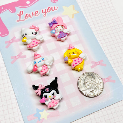 Angel Animal Charms 5pc