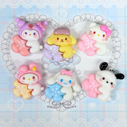 6pc Cartoon Sakura Charms