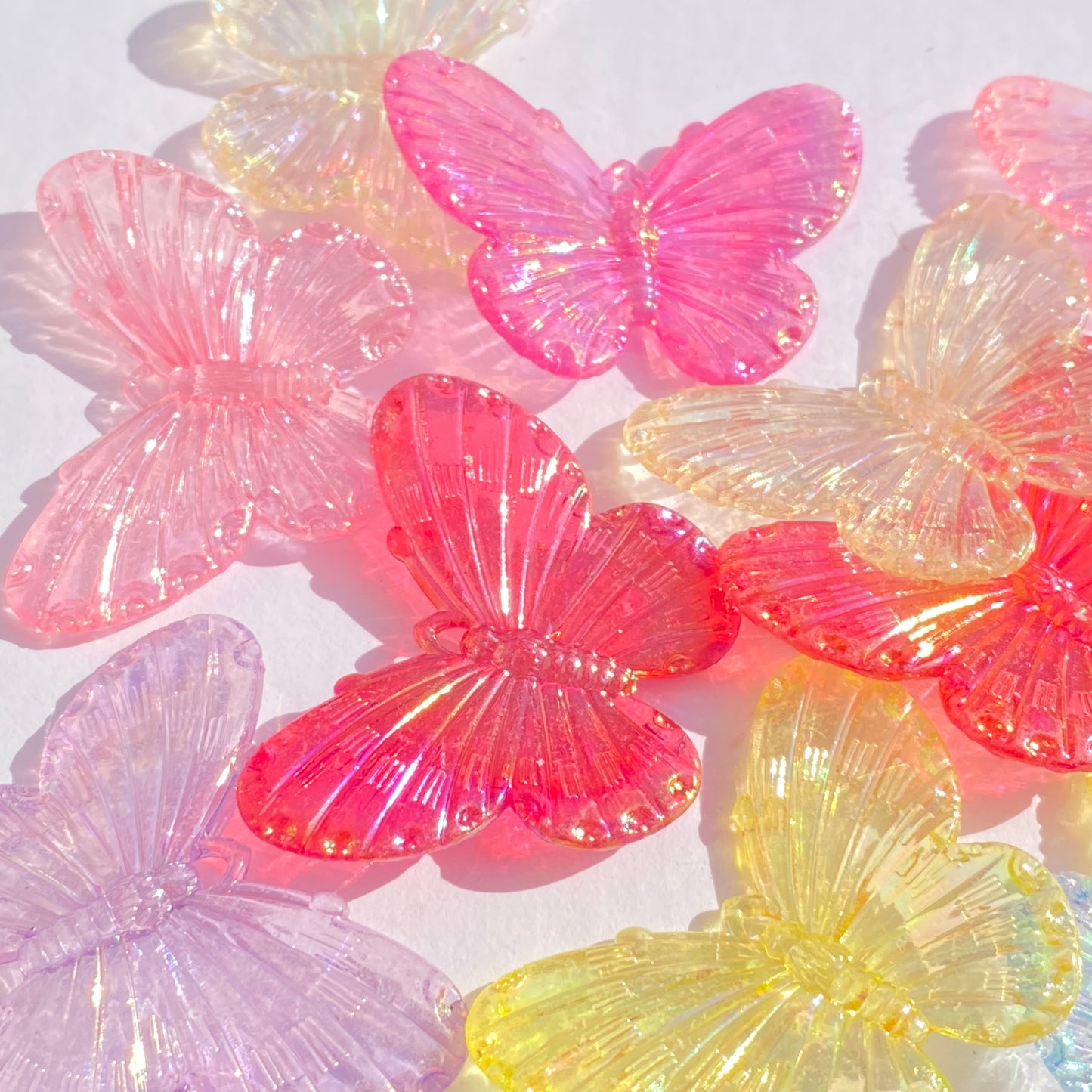 5pc Iridescent Butterflies Mixed color