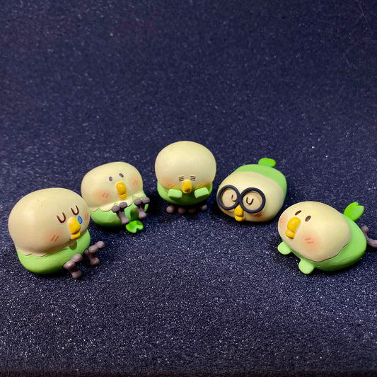 3D Green Birds