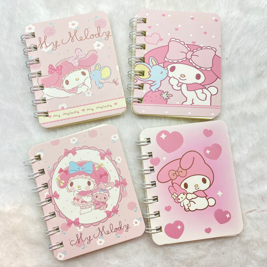 4pc Pink Bunny Cartoon Note book