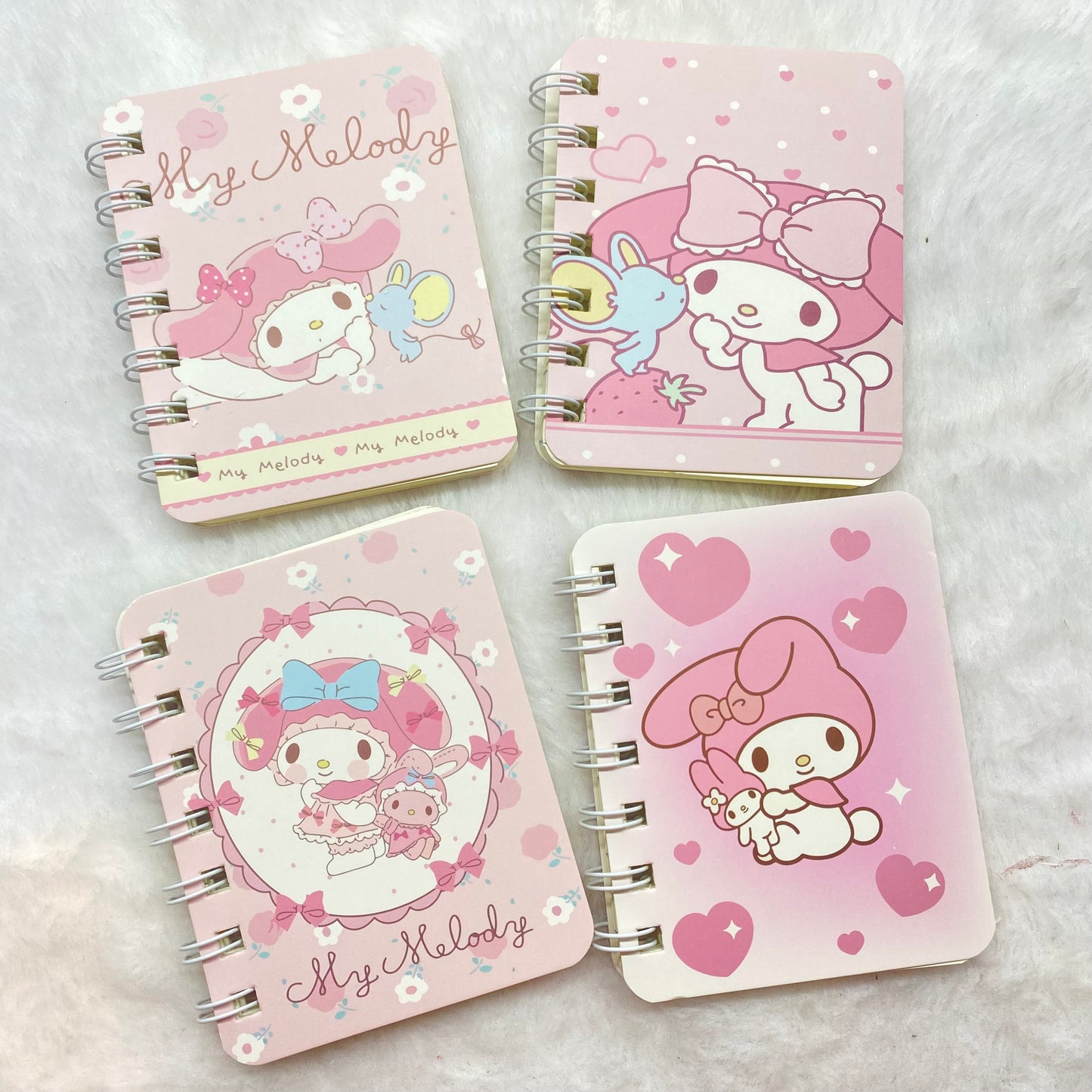 4pc Pink Bunny Cartoon Note book