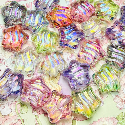 Wavy Star UV Acrylic Beads