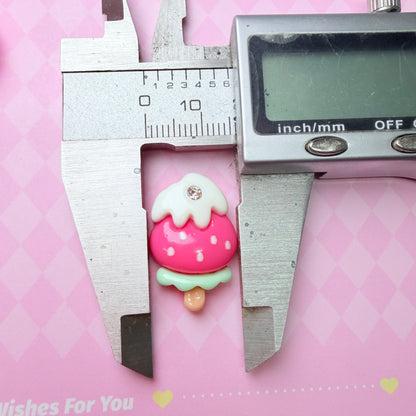 Gem Fruit Popsicle Charms 5pc