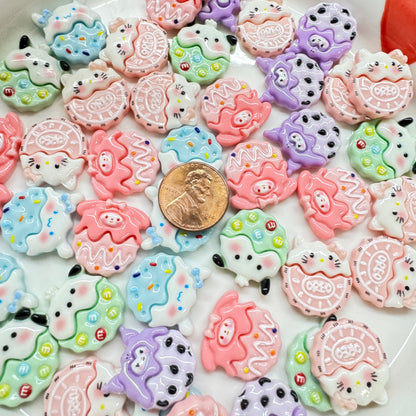 Cartoon Cookie Charms 5pc