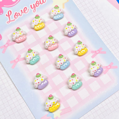 Mini Creamy Cake Charms 5pc