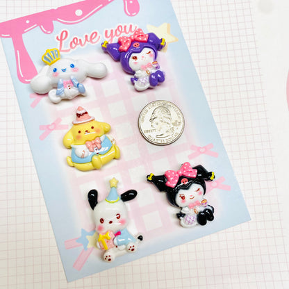 Medium Animal Charms 5pc