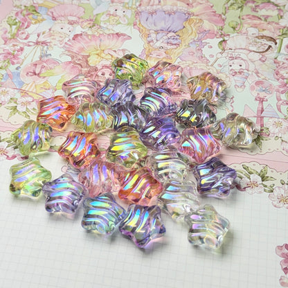 Wavy Star UV Acrylic Beads