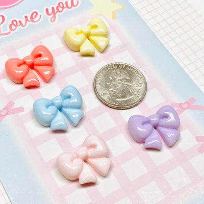 Cute Bow Charms 5pc