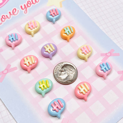 Mini Hi Bubble Charms 5pc