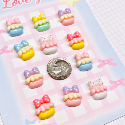 Mini Bow Cake Charms 5pc