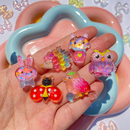 Sparkling Animal charms 5pc