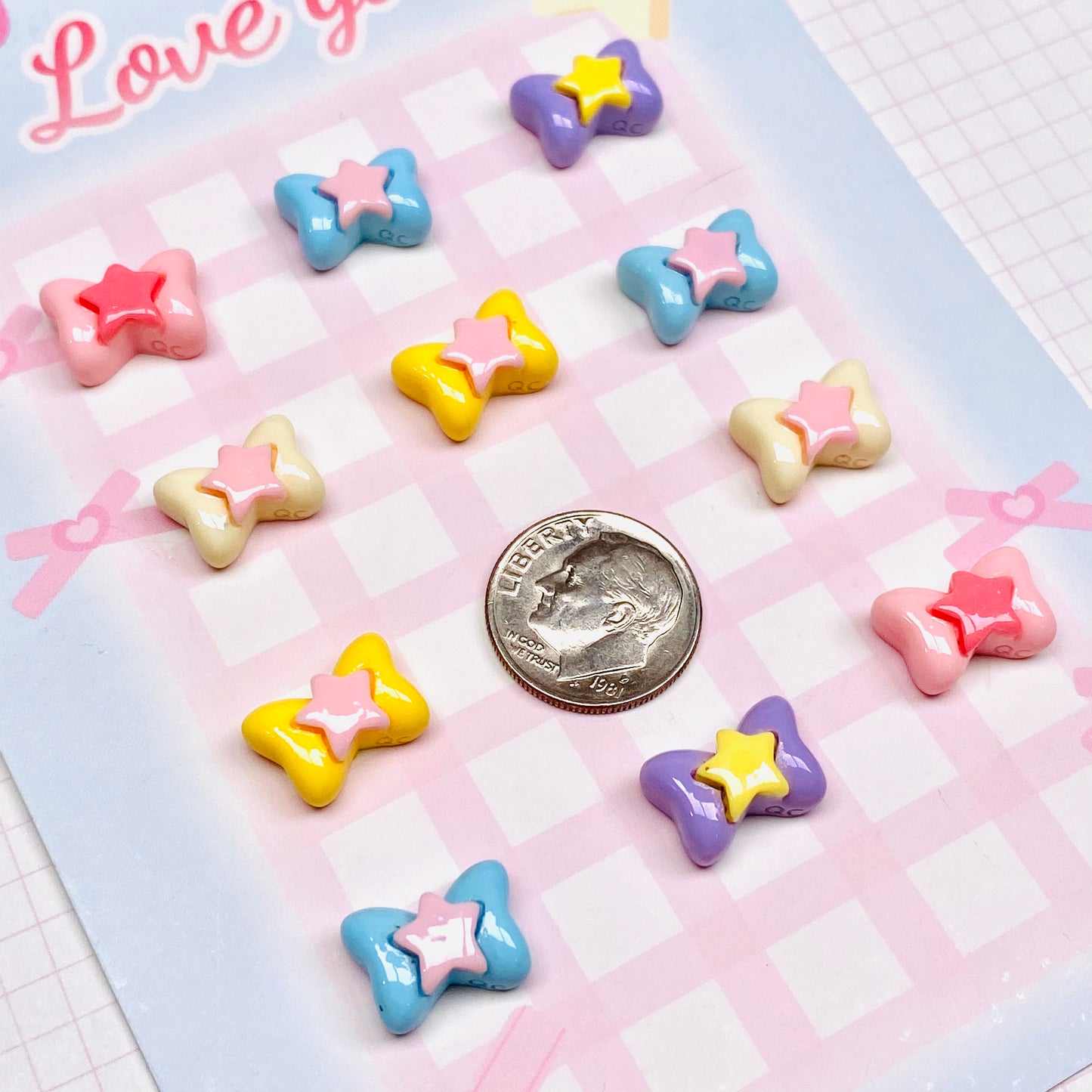 Mini Bows Charms 5pc