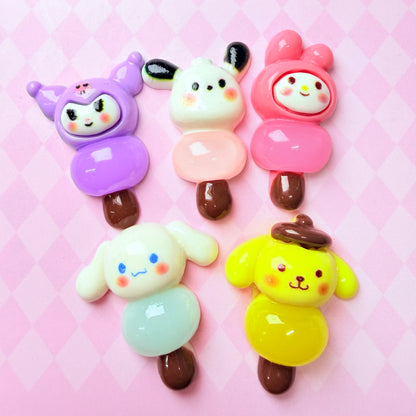 Cartoon Tanghulu Charms 5pc
