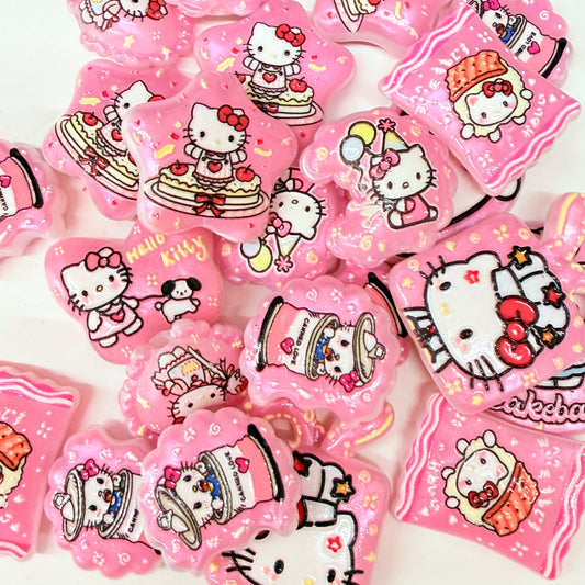 Pink kt Beads Mix 20pc
