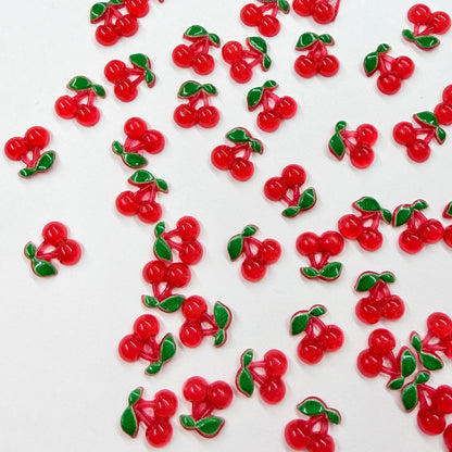 50pc mini cherry charm mix 8mm