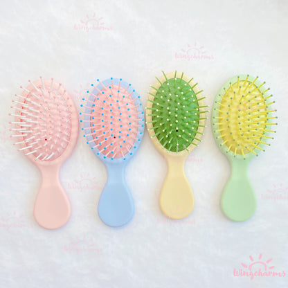 Decoden Hairbrush Blank, Decoden Haircomb, Soft Hairbrush, Pastel Color Matte Hairbrush