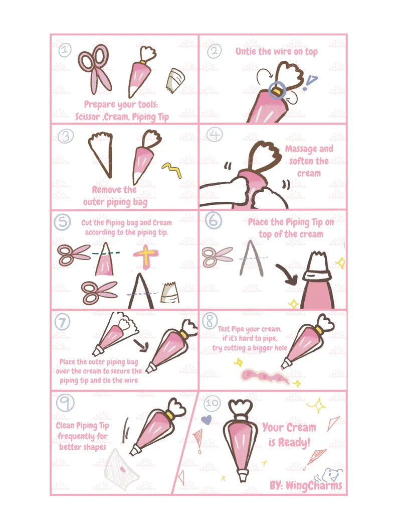 WINGCHARMS 100g Decoden Cream Glue