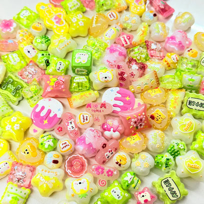 Tropical shade Acrylic Beads Mix