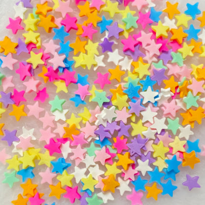 Mixed Colors Mini Stars Polymer