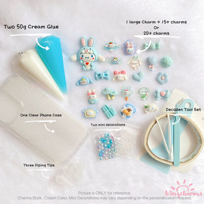 Decoden Cream Glue and Charms Phonecase Kit