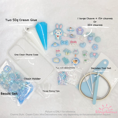 Decoden Cream Glue and Charms Phonecase Kit