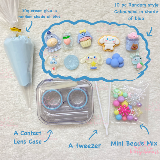 Decoden Cream Glue and Charms Phonecase Kit ,decoden Kits for