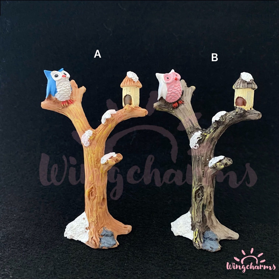 3D Branch Owl Figure