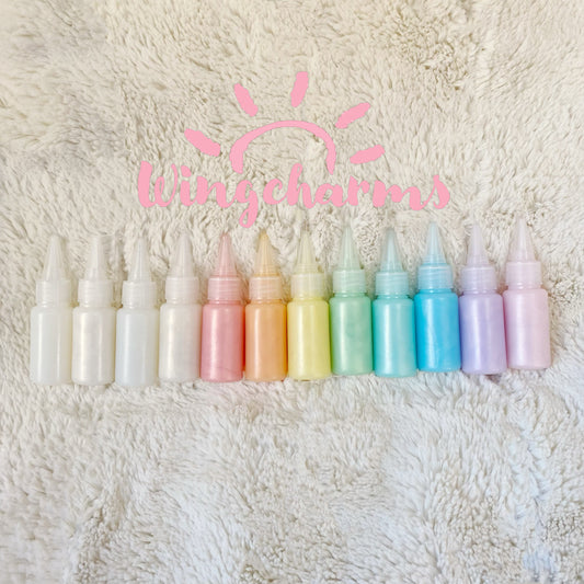 12 color Shimmer Decoden Liquid Cream Glue