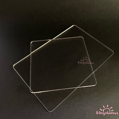 Clear Acrylic Plates for Decoden Phone Stand and DIY projects