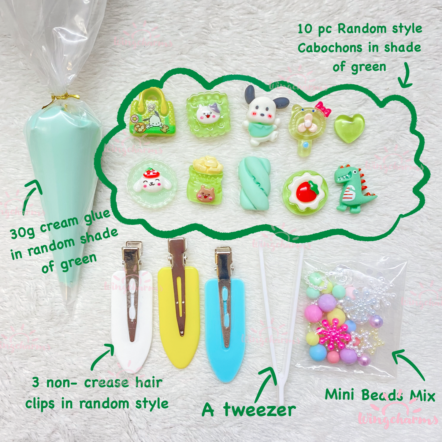 Decoden HairClips DIY kit